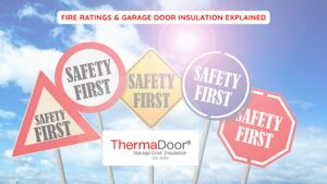 ThermaDoor Premium fire retardant garage door insulation - compliant alternative to fire rating garage door insulation in Australia