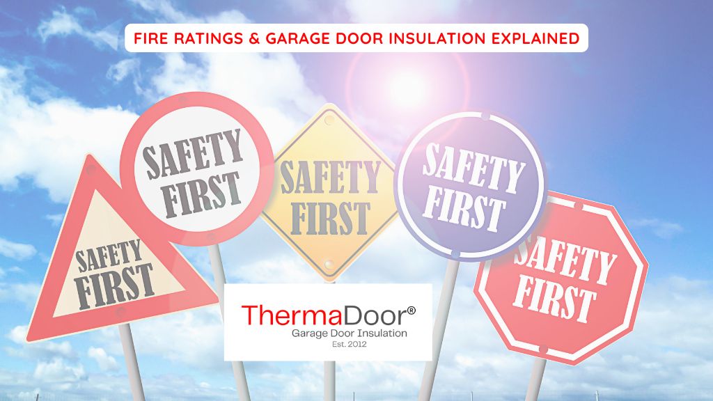 ThermaDoor Premium fire retardant garage door insulation - compliant alternative to fire rating garage door insulation in Australia