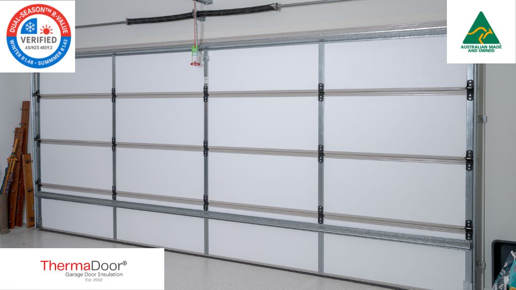 Cooling a hot Australian garage in summer using purpose-built garage door insulation to reduce ambient temperature without air-conditioning