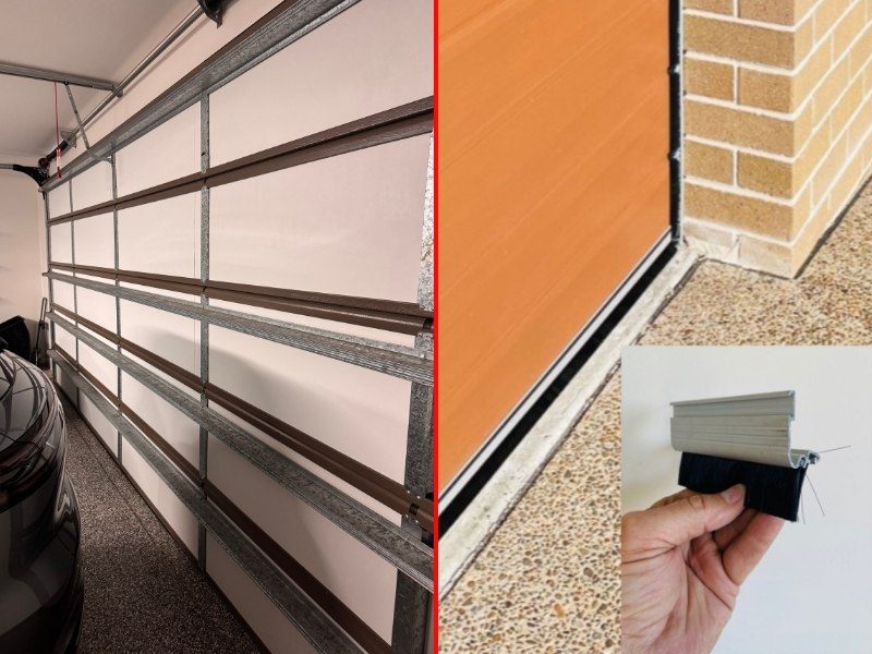ThermaDoor garage door insulation panels and Cleverseal garage door seals — the complete system